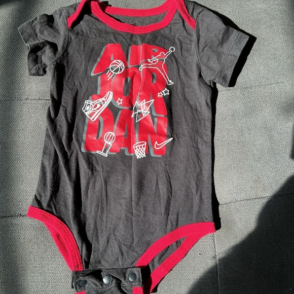Jordan Other - Jordan Black and Red Graphic Bodysuit